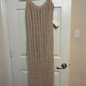 JLUXLABEL Gold Textured Knit Top